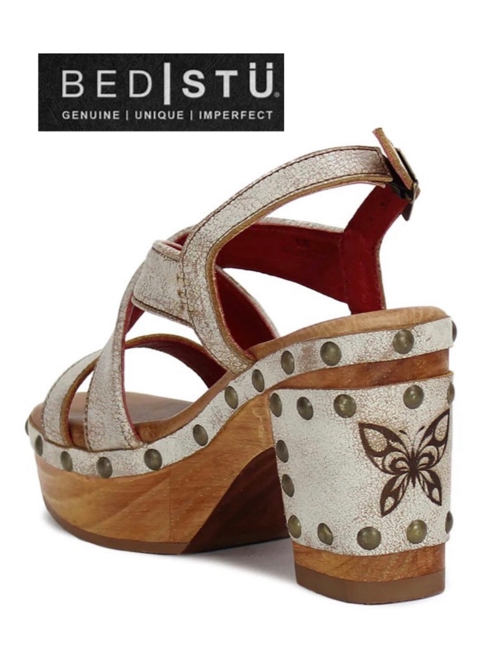 BED STU, 10, Mediation Leather Sandals,
3.5” Block Heel, Comfortable, NEW in BOX